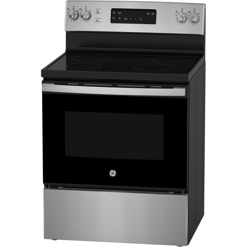 GE 30-inch Freestanding Electric Range with Self-Clean JCB630SVSS IMAGE 3