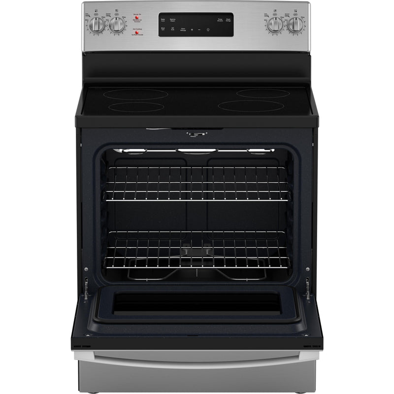 GE 30-inch Freestanding Electric Range with Self-Clean JCB630SVSS IMAGE 4